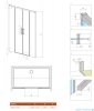 Radaway Idea Gold DWD drzwi wnękowe 190cm złoty połysk/szkło przejrzyste 387129-09-01